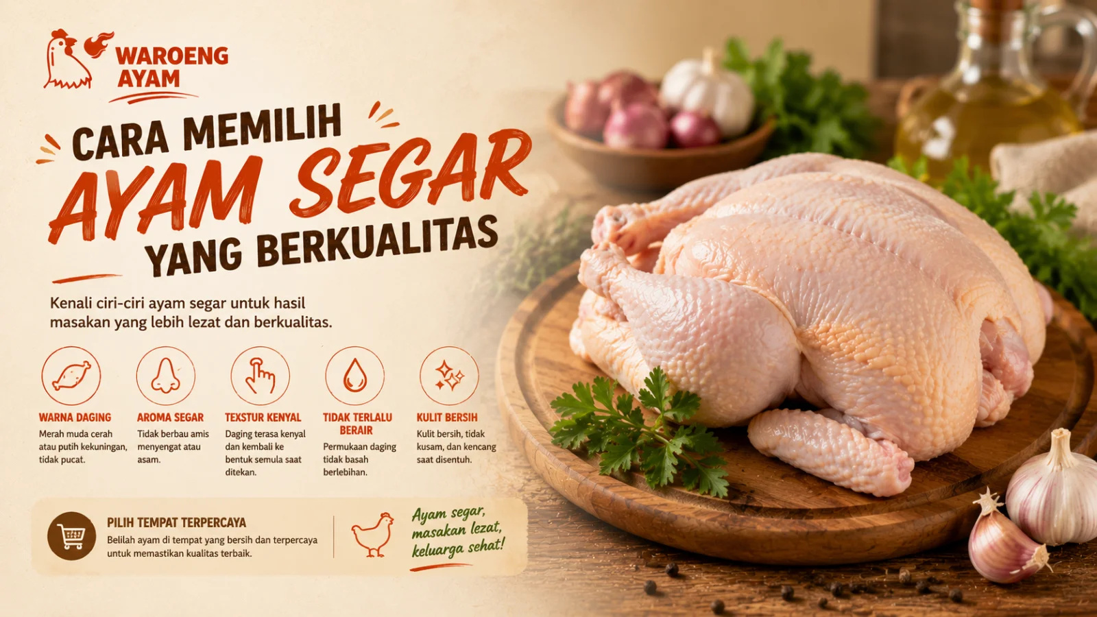 Cara Memilih Ayam Segar yang Berkualitas
